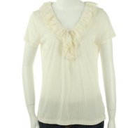 Lauren Ralph Lauren Knit Short Sleeve Shirt Colony Cream Medium