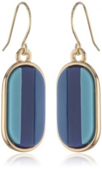 Kenneth Cole New York Modern Monaco Blue Oval Drop Earrings