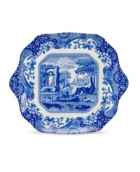 With a quaint country scene and the Imari Oriental border of Spode's Blue Italian dinnerware, the shapely bread and butter plates from this collection lend distinct old-world charm to traditional tables.