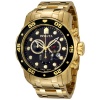 Invicta Men's 0072 Pro Diver Collection Chronograph 18k Gold-Plated Watch