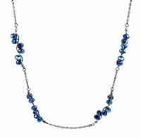 Charter Club Hematite-Tone Blue StrikeZone Bead 36 Necklace