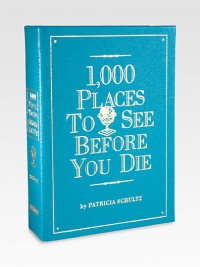 1,000 must-see locales including sacred ruins, grand hotels, wildlife preserves, hilltop villages, snack shacks, castles, festivals, reefs, restaurants, cathedrals, hidden islands, opera houses, museums, and more. Each entry explains why it's essential to visit. Then come the nuts and bolts: addresses, websites, phone and fax numbers, best times to visit. Stop dreaming and get going!Leather-bound hardcover974 pages5.5 X 7.5Made in USA