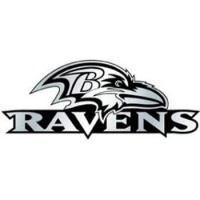 Baltimore Ravens Silver Car Emblem