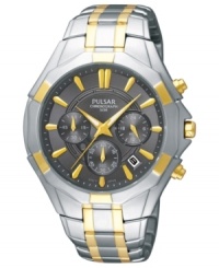 Make record time at work or at play with this accurate chronograph watch from Pulsar.