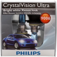 Philips 9006 CrystalVision Ultra Headlight Bulbs (Low-Beam), Pack of 2