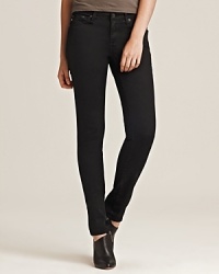 Luxe and super skinny, this AG Adriano Goldschmied look is perfect with sleek heels or chunky boots.