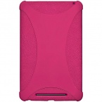 Amzer AMZ94388 Silicone Jelly Soft Skin Fit Case Cover for Asus Nexus 7, Google Nexus 7 - 1 Pack - Retail Packaging - Hot Pink