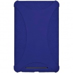 Amzer AMZ94384 Silicone Jelly Soft Skin Fit Case Cover for Asus Nexus 7, Google Nexus 7 - 1 Pack - Retail Packaging - Blue