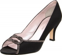 Caparros Women's Wynona Open-Toe Pump,Black,6 M Us