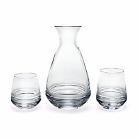 Kate Spade and Lenox join together to bring ease, elegance and understated wit to the table. Library Stripe Stemware features frosted stripes on tall, elegant stems. Shown from left to right: goblet, flute, iced beverage, wine glass. Coordinates perfectly with the Library Stripe Dinnerware.