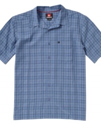 Get your weekend style all set with this plaid shirt from Quiksilver.