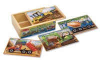 Melissa & Doug Deluxe Construction in a Box Jigsaw Puzzles