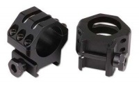 Weaver 1-Inch Six Hole Tactical Medium Rings (Matte Black)