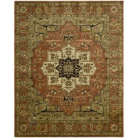 Nourison Jaipur Ja33 3'9 x 5'9 Brick Area Rug