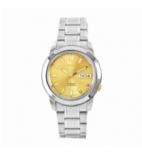 Seiko Men's SNKK13 5 Stainless Steel Goldtone Dial Watch