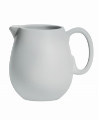 With a powdery matte finish and clean modern shape, the Naturals creamer from designer Vera Wang brings minimalism to the table with chic style. In a serene shade of gray to complement any setting. Use as a small pitcher, too!