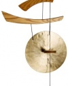 Oriental Furniture Asian and Feng Shui Gifts, 34-Inch Japanese Zen Emperor's Oriental Brass Gong Chimes