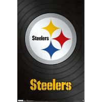 (22x34) Pittsburgh Steelers Logo Sports Poster Print