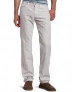 7 For All Mankind Men's Standard In Summer Linen Jean, Light Grey, 34