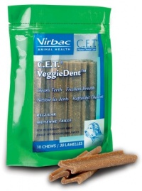 C.E.T. VeggieDent Chews, Regular, 30 Chews