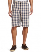 Lucky Brand Men's Flat Front Plaid Short