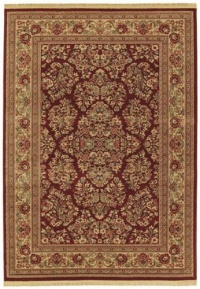 Shaw Living Royal Sarouk Area Rug, 7-Feet 8-Inch by 11-Feet, Garnet