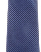 Calvin Klein Men's Steel Micro Solid Necktie, Slate Blue, One Size