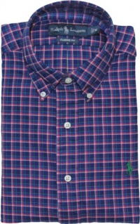 Polo Ralph Lauren Mens Classic-Fit Twill Plaid Button-Down Shirt