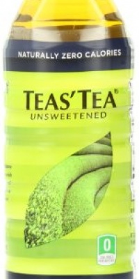 Teas' Tea Pure Green Unsweetened Tea, 16.9-Ounce Bottles (Pack of 12)