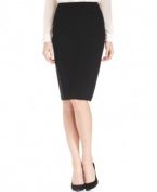 Inspired by tuxedo styling and featuring piping at the sides, this Jones New York skirt is a dressed up classic.