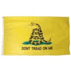 Dont Tread on Me YELLOW (Gadsden) Flag - 3x5 foot Poly