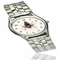 Men's Caravelle BY Bulova Fold-Over Bracelet Watch From Masonic