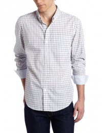 Calvin Klein Jeans Men's Grid Check Long Sleeve Lean Shirt