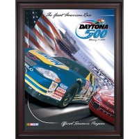 NASCAR Framed 36 x 48 Daytona 500 Program Print Race Year: 44th Annual - 2002