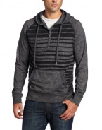 Marc Ecko Cut & Sew Men's Stripe Marled Hoody