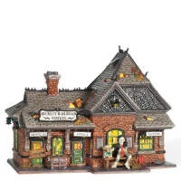 Department 56 Snow Village Halloween Rickety Railroad Station