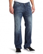 7 For All Mankind Men's Standard Classic Straight Leg Jean in Indigo Blue