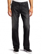 True Religion Men's Ricky Nickel Stud Logo Jean