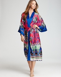 Expect bright hues and an all-over paisley print with this robe from Natori.