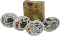 Rosanna Set of 4 Farmers Market Dipping Dishes, Multi, 4