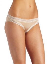 Calvin Klein Women's Sexy Signature Bikini With Lace, Skin, Small