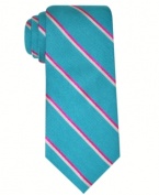 Show off your colorful character with this striped tie from Ben Sherman.