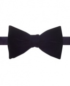 Bolster your black-tie look with a bit of texture and this velveteen bow tie from Countess Mara.