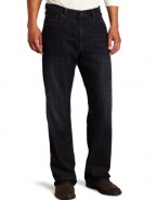 Lucky Brand Mens 181 Relaxed Straight Leg Jean in Ol Night Shift