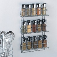 Organize It All 3-Tier Wall-Mounted Spice Rack - Chrome (1812)