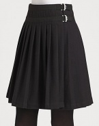 An undeniable Burberry Brit take on the kilt skirt. This version features classic pleats.Pleated designFully linedAbout 19 long80% wool/20% nylonDry cleanImported Model shown is 5'10 (177cm) wearing US size 4. 