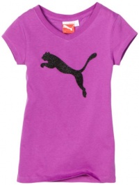 Puma - Kids Girls 7-16 Big Cat Tee, Berry, Large