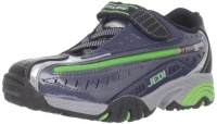 Stride Rite Dueling Lightsaber Lighted Sneaker (Toddler/Little Kid),Navy/Green,11 M US Little Kid