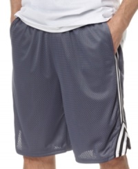 Infused with cool, sporty style, these mesh athletic shorts from Champion will inspire you to get in the game.