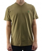 Polo Ralph Lauren Men's V-Neck Short Sleeve T-Shirt Dark Wheat PRL